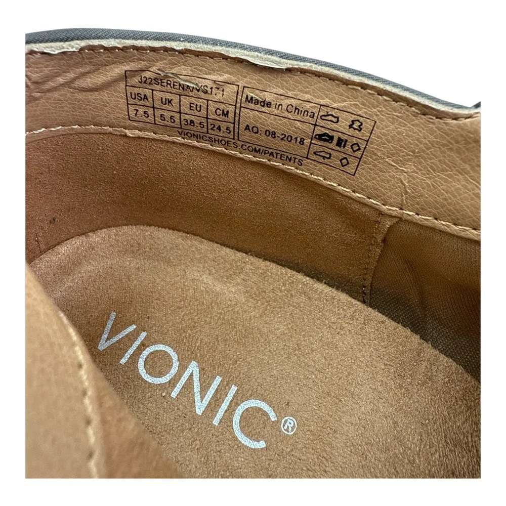 Vionic Women’s Joy Serena‎ Gray Suede Ankle Boots Comfort Support Shoes Size 7.5